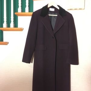 Purple Mario de Pinto Vintage Wool Coat